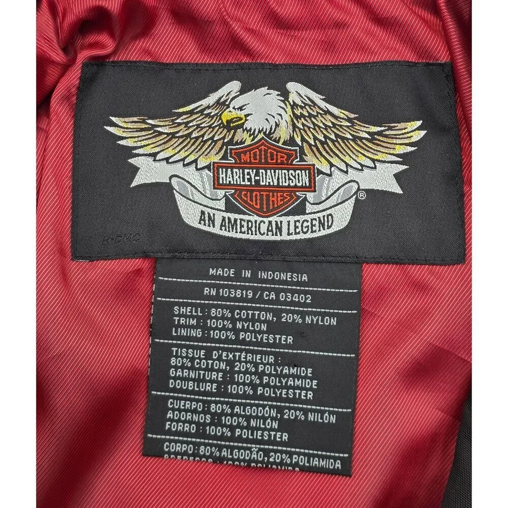 Women's - Harley Davidson Embroidered Moto Jacket, Size Small